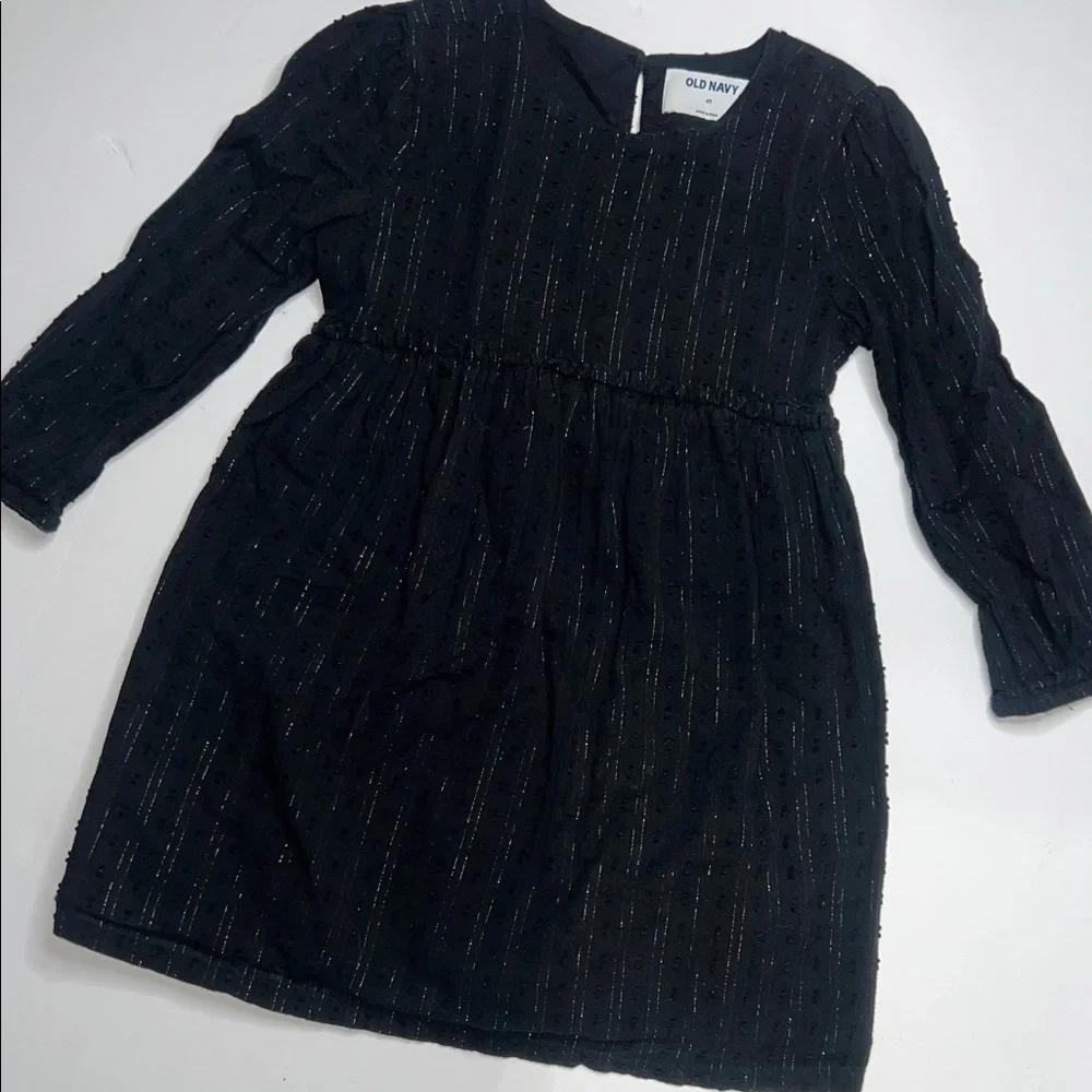Old Navy Black Kids Dress with Subtle Sparkle